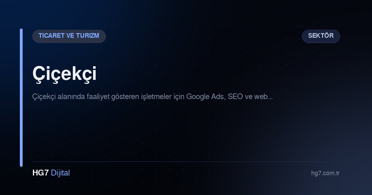 Çiçekçi