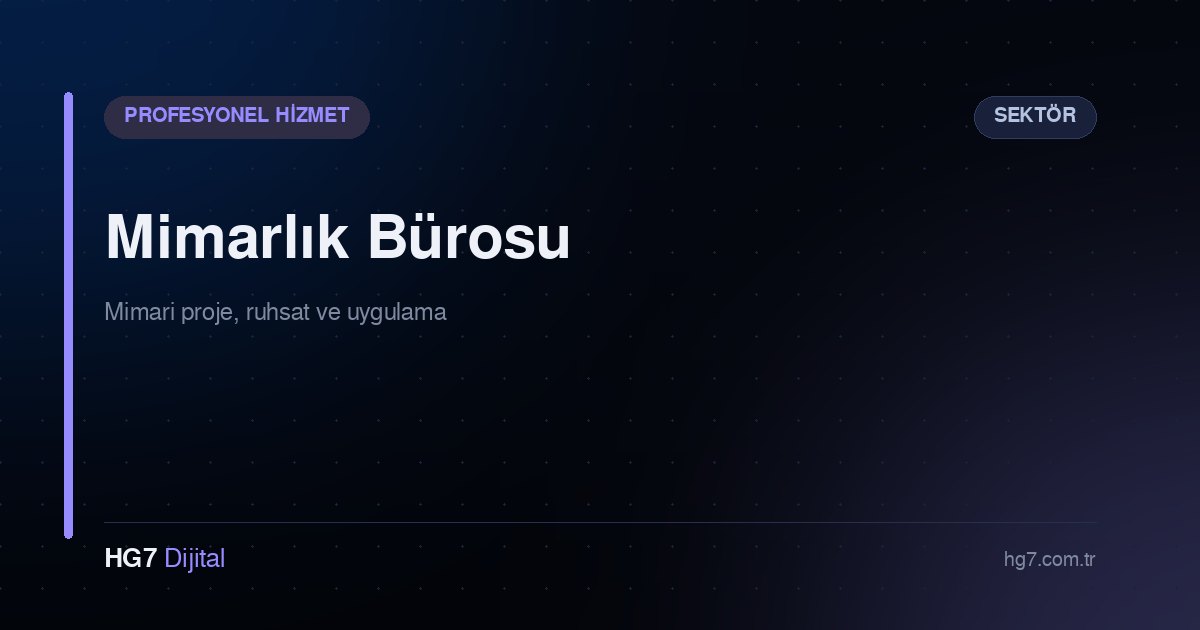 Mimarlık Bürosu