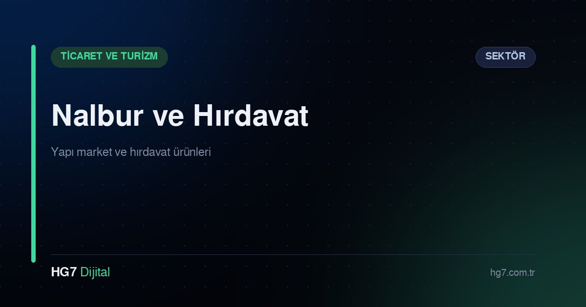 Nalbur ve Hırdavat